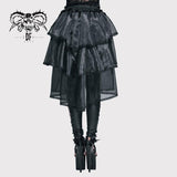 Gothic Elastic Waist Organza Swing Multi Layer Lace Sexy Ladies Puffy Half Skirt