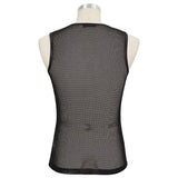 'Caution' Punk Mesh Tank Top (Black Hole Sun)