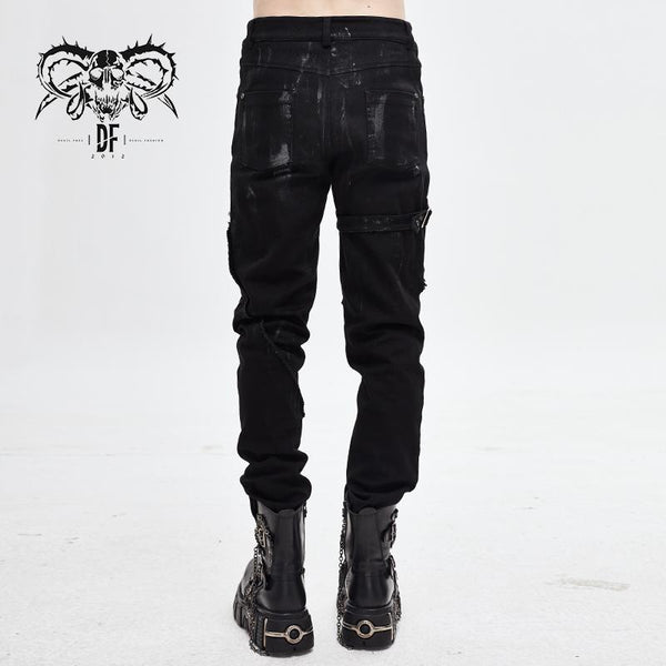 'London Punk' Slim-Fit Punk Trousers – DevilFashion Official