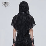 Lost Highway' Gothic Mesh Cape With Hood
