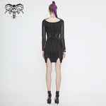 Skt119 Cyberpunk Print Dress