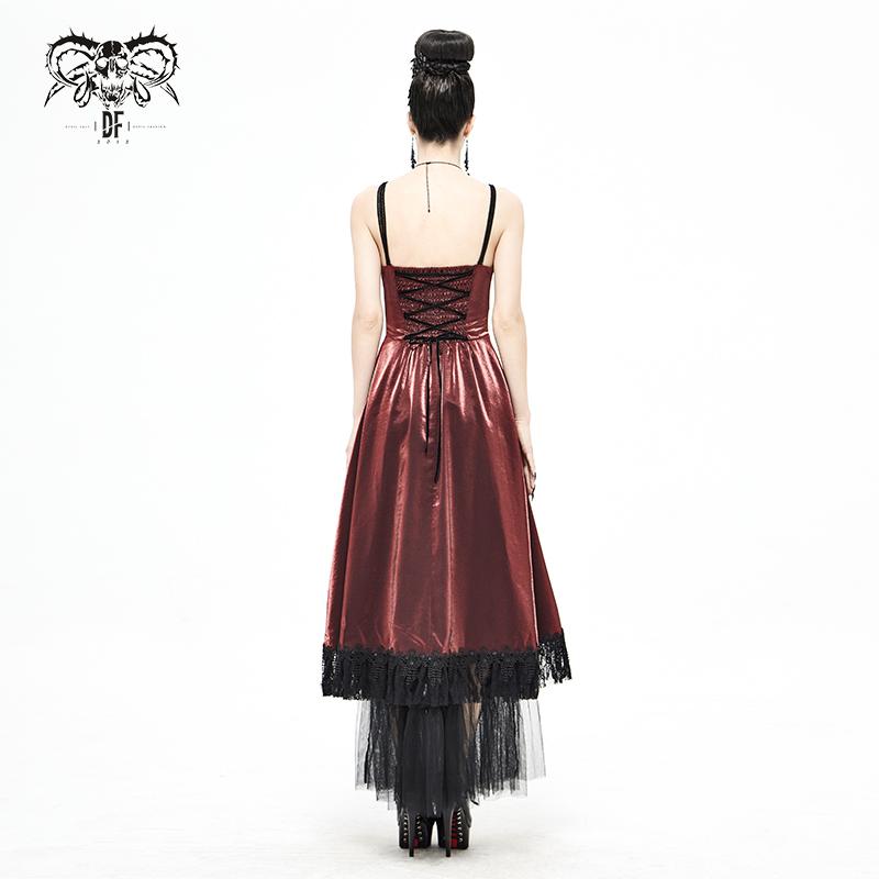 'Bloodflower' Gothic Waterfall Dress
