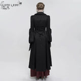 'Body Electric' Gothic Jacquard High Low Coat