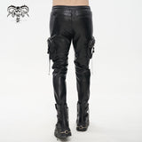'Draven Dream' Punk Studded Leather Cargo Pants