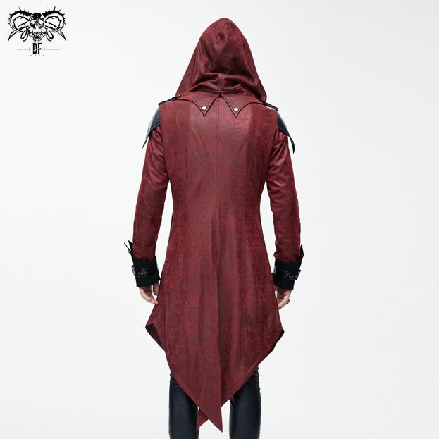 Movie Wearing Cool Actor Black Hooded Leather Long Coats For Men µ丱±¾