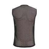 Tt161 Men Shiny Knit Patchwork Vest