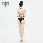 Sst005 Punk Wave Pattern One Piece Swimsuit