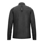 Cyberpunk Metallic Dark Long Sleeves Men Bamboo Shirt With Straps