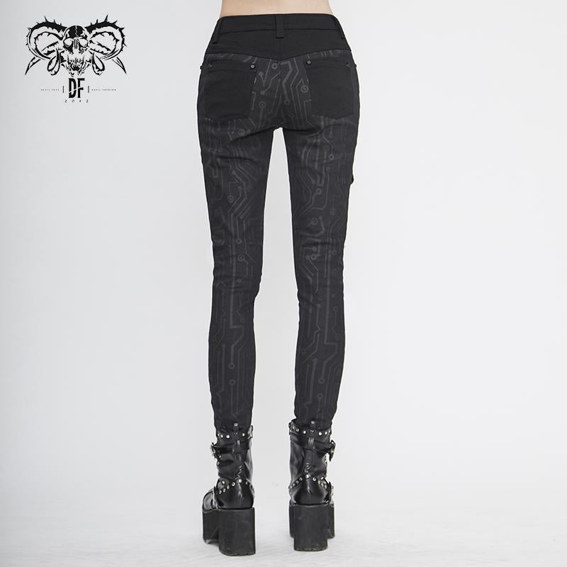 'Spy Groove' Cyberpunk Printed Pants – DevilFashion Official