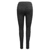 Gothic Laced Up Sexy Women Knit Black Leggings