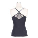 Everyday Wearing Summer Spider Web Bat Wings Stretchy Cotton Punk Women Vest