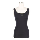 Everyday Summer Heart Shaped Hollow Out Modal Sexy Ladies Lace Up Vest