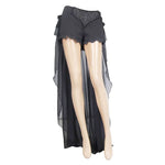 Summer Party Costume Gothic Jacquard Shorts With Chiffon Backswing