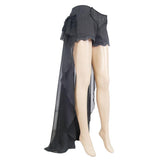 Summer Party Costume Gothic Jacquard Shorts With Chiffon Backswing