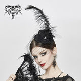 'Cold Caress' Gothic Feather Hair Accessory