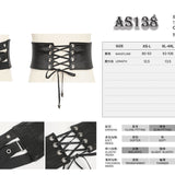 'Night Lights' Punk Corset Belt With Buckles