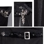 Men Removable One Sided Shawl Thick Long Coat