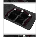 Gorgeous Gothic Party Jacquard Floral Pattern Men Velveteen Swallowtail Coat
