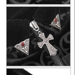 Gothic Palace Chinese Frog Floral Men Velvet Coat With Slit
