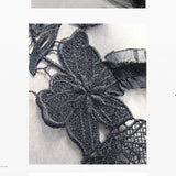 Elastic Ribbon Lace Sexy Women Bra Accessory With Roses