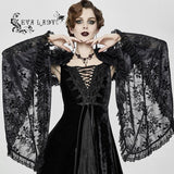 'Midnight Masquerade' Gothic Lace Shawl