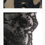 Playboy Bunny Asymmetrical Booty Rose Layered Lace Leggings