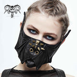 Metal Bird Skull Bat Wings Unisex Punk Leather Mask