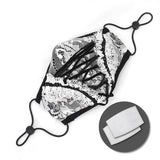 Gothic Girls White Stretchy Knitted Lace Up Mesh Masks
