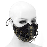 Steampunk Metallic Bronze Unisex Spiked Distressed Masks