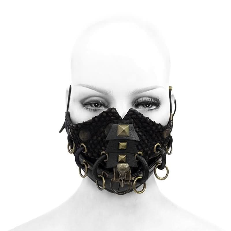 'Chromium' Distressed Steampunk Mask – DevilFashion Official