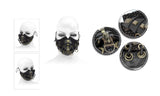 Steampunk Metallic Bronze Unisex Spiked Distressed Masks