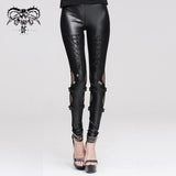'Killed By Love' Punk Hollow-Out Leggings