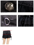 Daily Life Lace Skirt Hip Summer Sexy Girls Punk Black Shorts