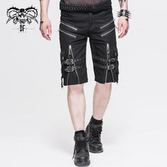 Late For The Train' Punk Shorts With Fringe Chain Belt. – DevilFashion  Official