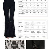 'Corrupted Mermaid' Gothic Bell Bottom Pants