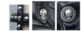 Hollow Out Cross Shaped Elastic Sexy Ladies Punk Tight Leather Pants