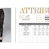 Gothic Black Queen Flocking Printing Sexy Women Elastic Waistband Mesh Leggings