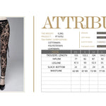 Gothic Brown Queen Patterned Printed Sexy Ladies See Through Leggings