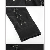 Sht066 Punk Chain Drawstring Men Shirts