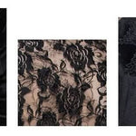 Daily Lace Raglan Sleeves Rose Mesh Flocking Sexy Women Deep V Velvet Dress With Lotus Leaf