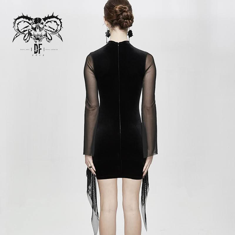 Lucretia' Semi Formal Gothic Dress | D... | DevilFashion Lucretia' Semi Formal Gothic Dress | D... | DevilFashion