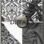 Daily Life Irregular Hem Court Flocking Printed Mesh Sexy Ladies Package Hip Fishtail Skirt