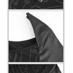 Skt119 Cyberpunk Print Dress