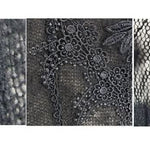 Autumn Asymmetric Woollen Broken Holes Lace Spliced Sexy Ladies Gothic Black Sweater