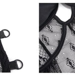 Sst001 Gothic Lace Stitching One Piece Swimsuit