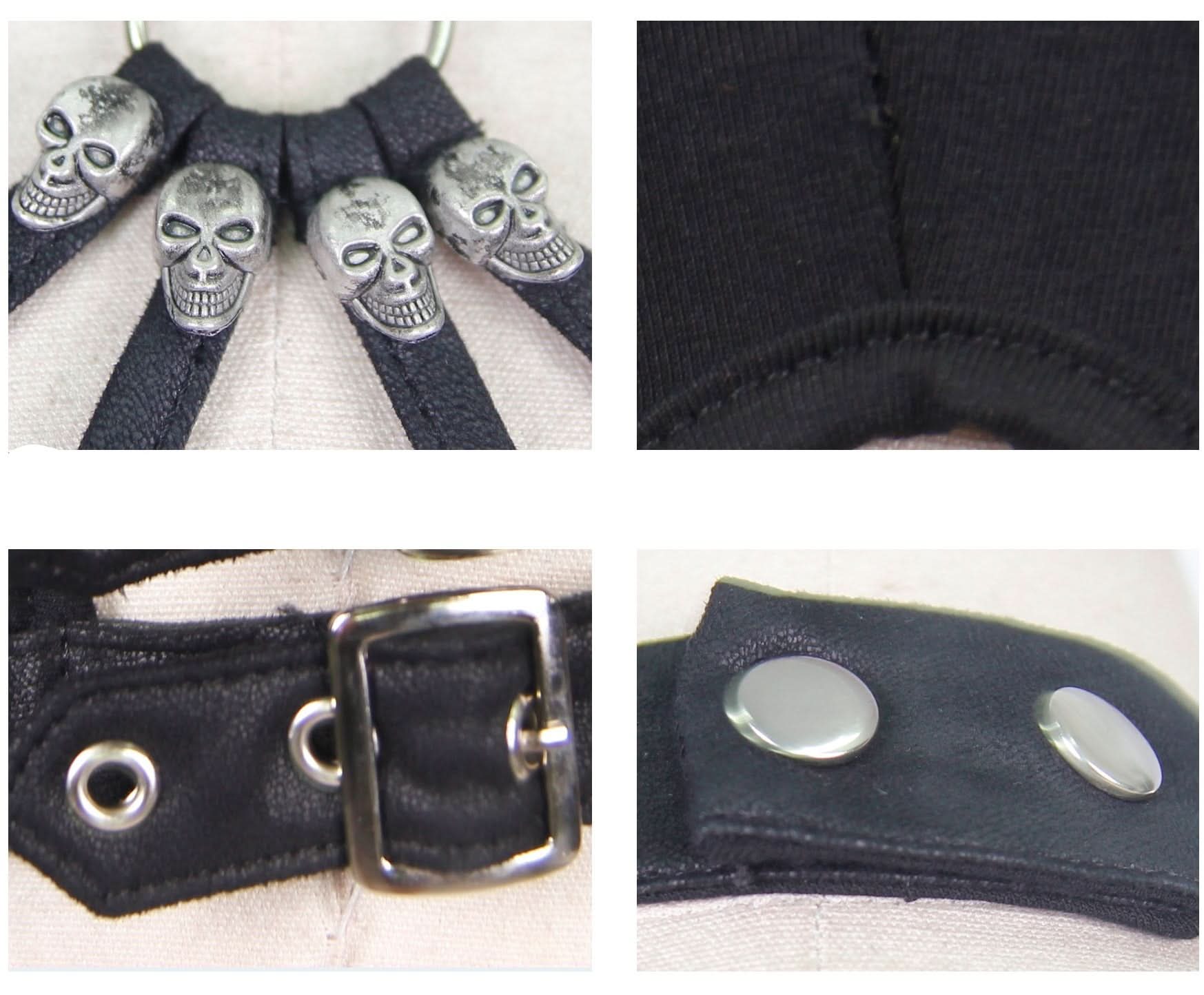 Daily Life Summer Strapless Sexy Girls Punk Cotton Mini Vest With Chocker
