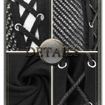 Coarse Grain Woolen Tied With Rope Cotton Punk Men Vest