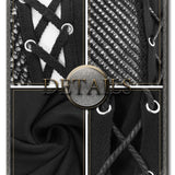 Coarse Grain Woolen Tied With Rope Cotton Punk Men Vest