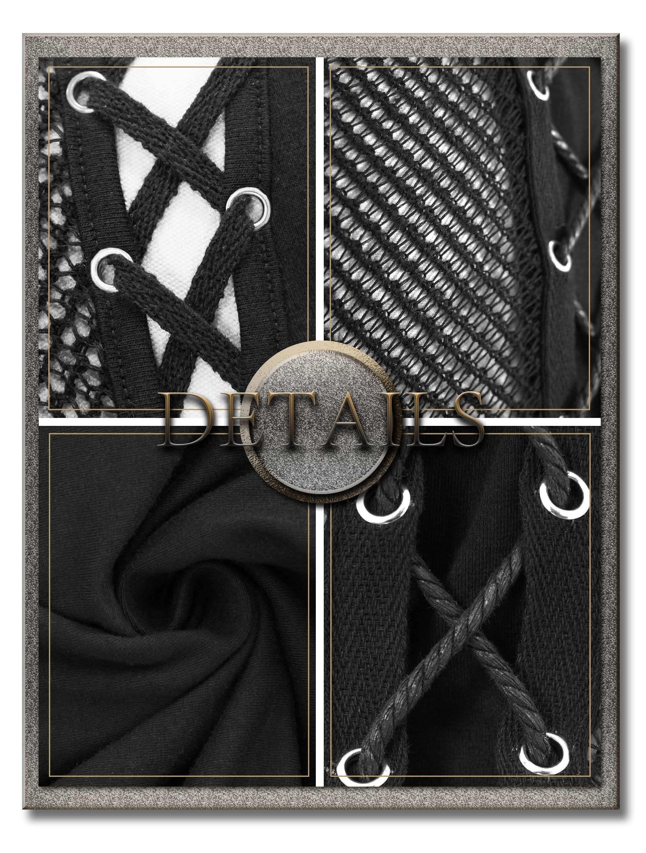 Coarse Grain Woolen Tied With Rope Cotton Punk Men Vest