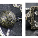 Movies And Tv Costume Gothic Pattern Palace Black And Silver Printed Jacquard Vest